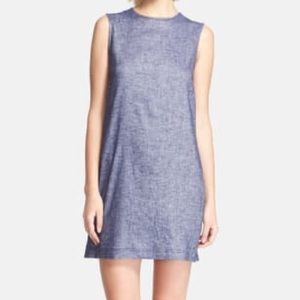 Theory Linen Blend shift Dress